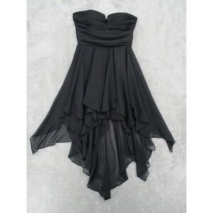 Arden B Dress 10 Babydoll Strapless High Low 90s Y2K Witchy Whimsigoth Vamp Zip